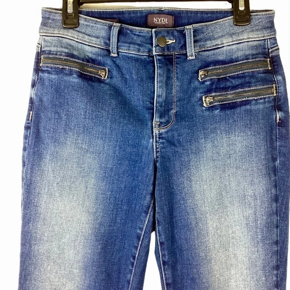 NYDJ Marilyn Hip Zip Straight Leg Jeans - Picture 5 of 11